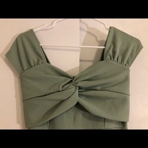 QUIZ Pistachio Green Dress